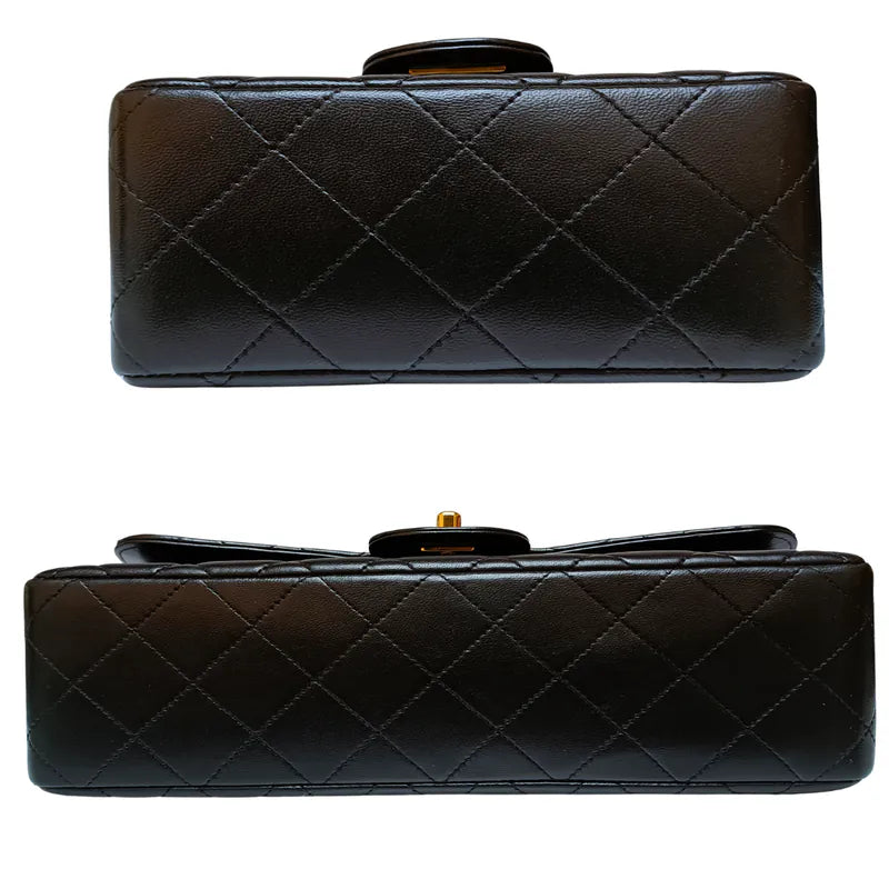 rb816-chanel-vintage-black-lambskin-qulited-handle-bag-set