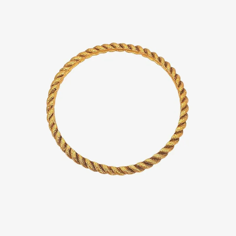 jt094-chanel-rope-metal-gold-tone-bangle-bracelet