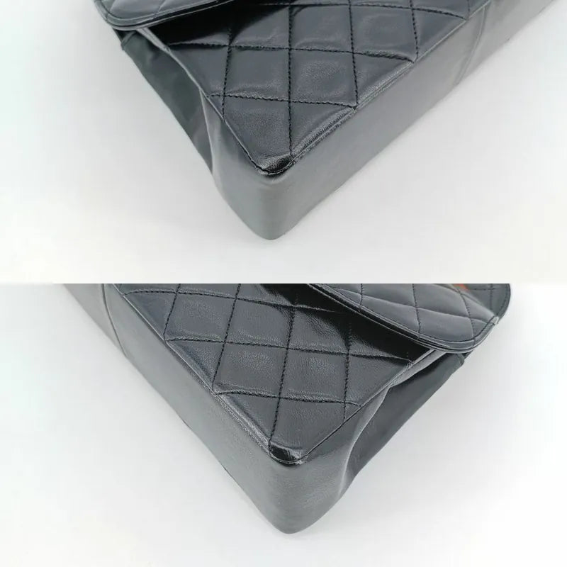 jt884-chanel-vintage-black-lambskin-flap-bag