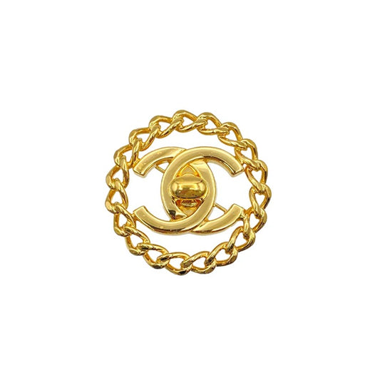 90273917 - CHANEL Vintage TURN LOCK  BROOCH