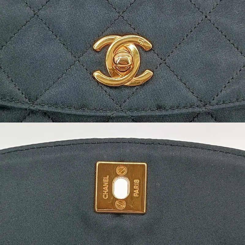 ra381-chanel-vintage-black-satin-lambskin-gold-chain-flap-bag