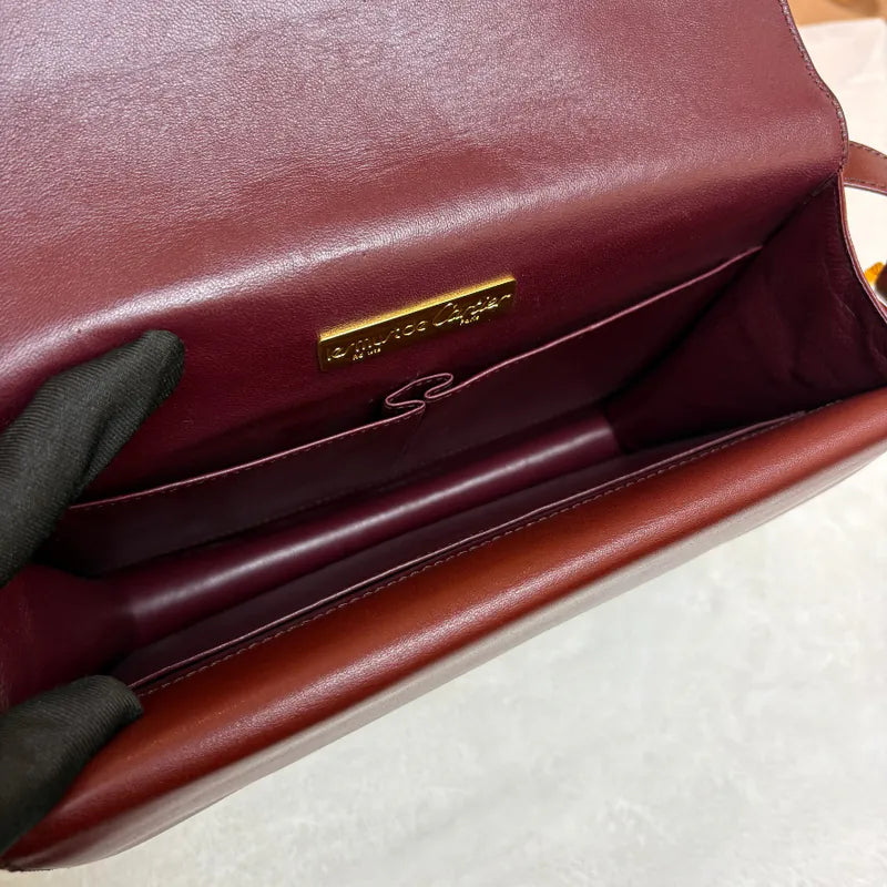 jx660-cartier-vintage-burgundy-leather-shoulder-bag