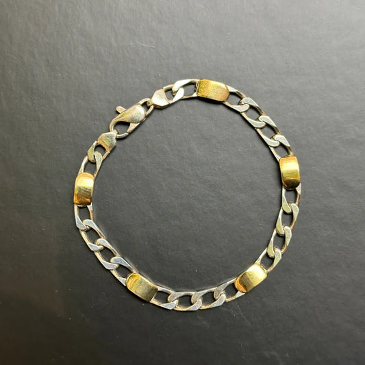 ju243-tiffany-co-sterling-silver-two-tone-link-chain-bracelet