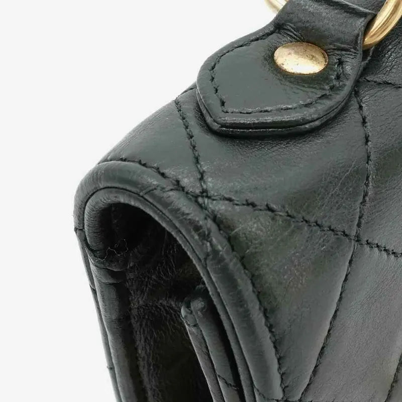 jq865-chanel-vintage-green-lambskin-double-lock-flap-bag