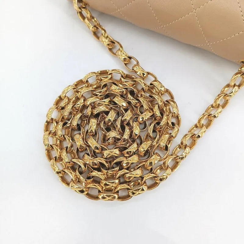 c397-chanel-vintage-beige-lambskin-gold-chain-17cm-mini-square-flap-bag