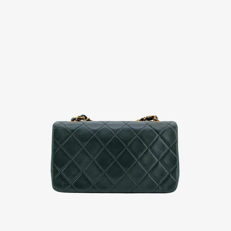 jt597-chanel-vintage-dark-green-lambskin-full-flap-bag
