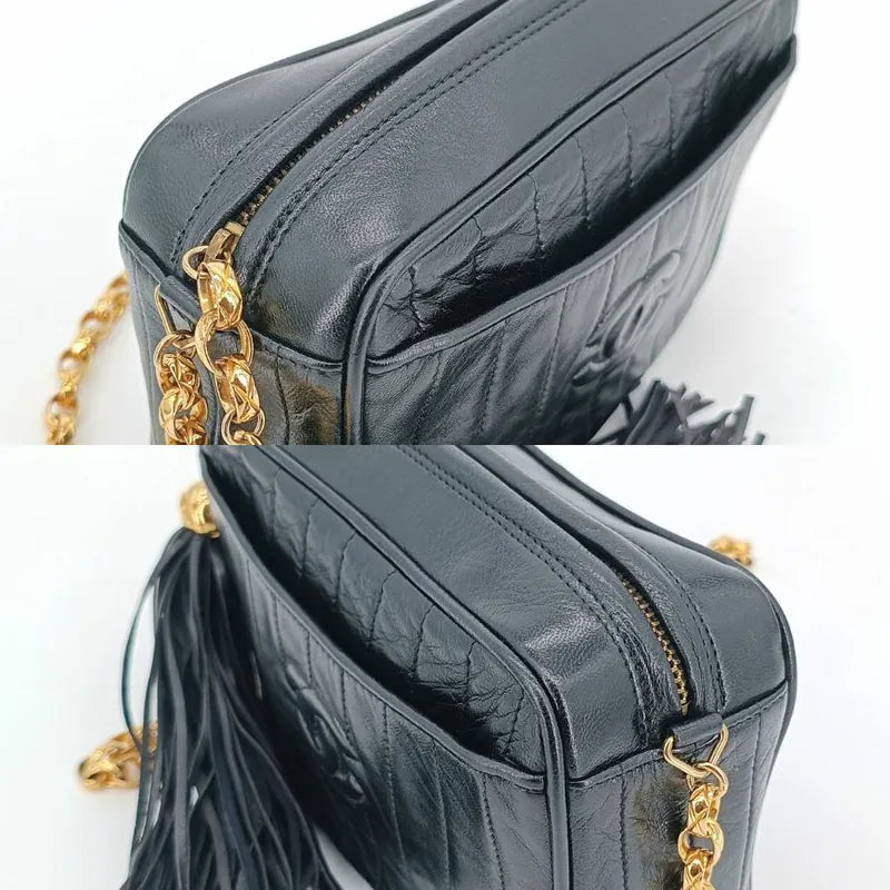 js390-chanel-vintage-black-lambskin-tassels-gold-chain-camera-bag