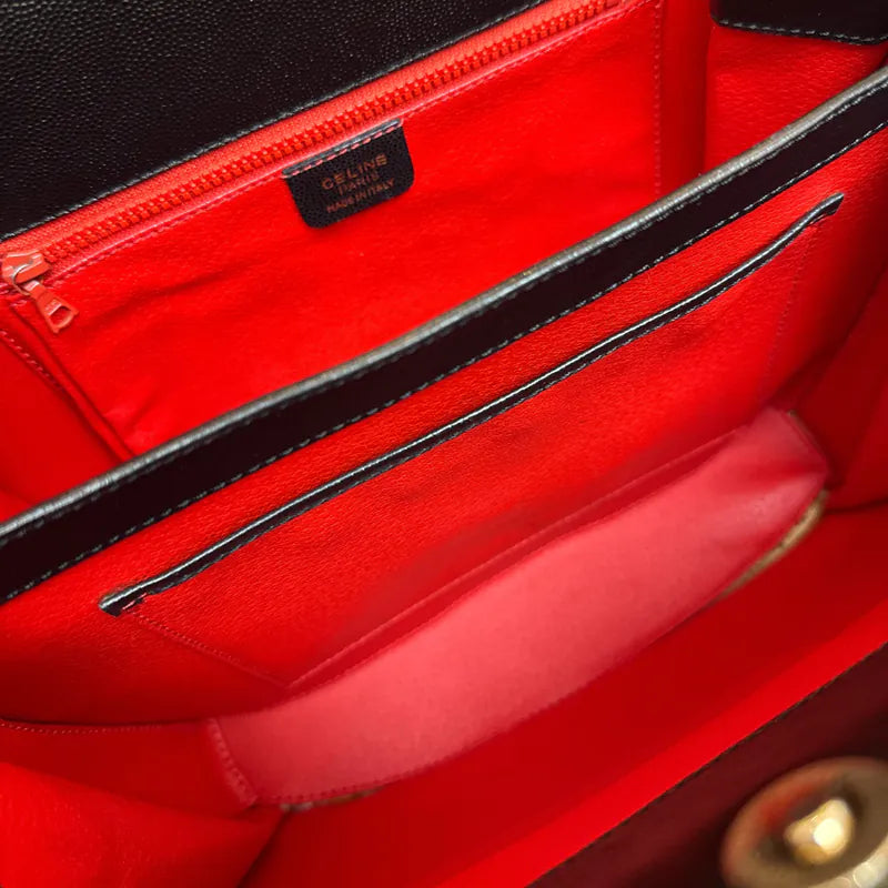 rc930-celine-vintage-black-leather-shoulder-bag