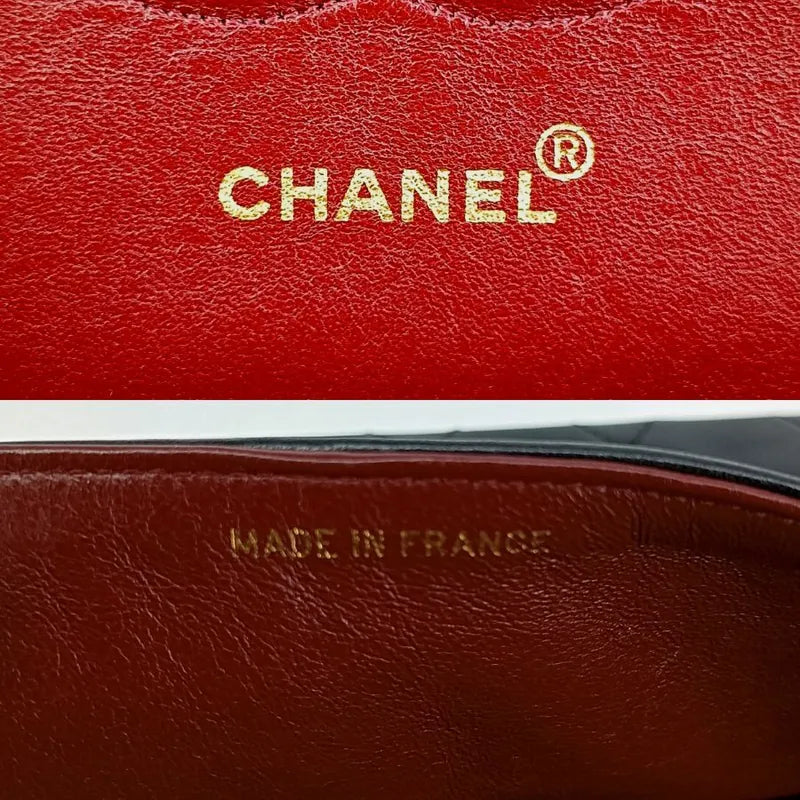 js520-chanel-vintage-black-lambskin-25cm-classic-flap-bag
