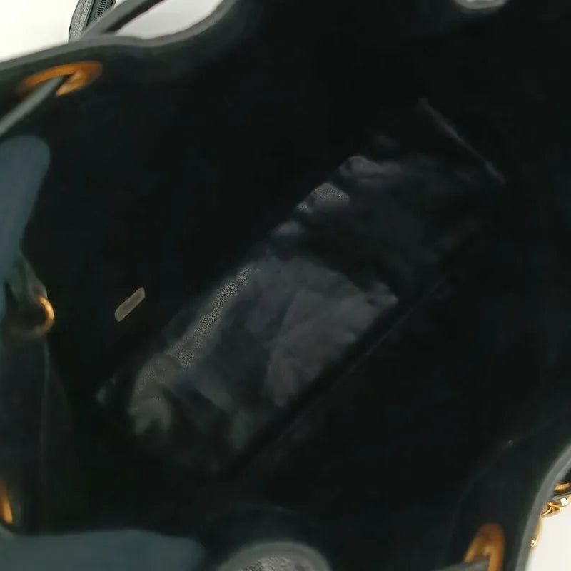 ra177-chanel-vintage-black-caviar-leather-gold-ball-bucket-bag