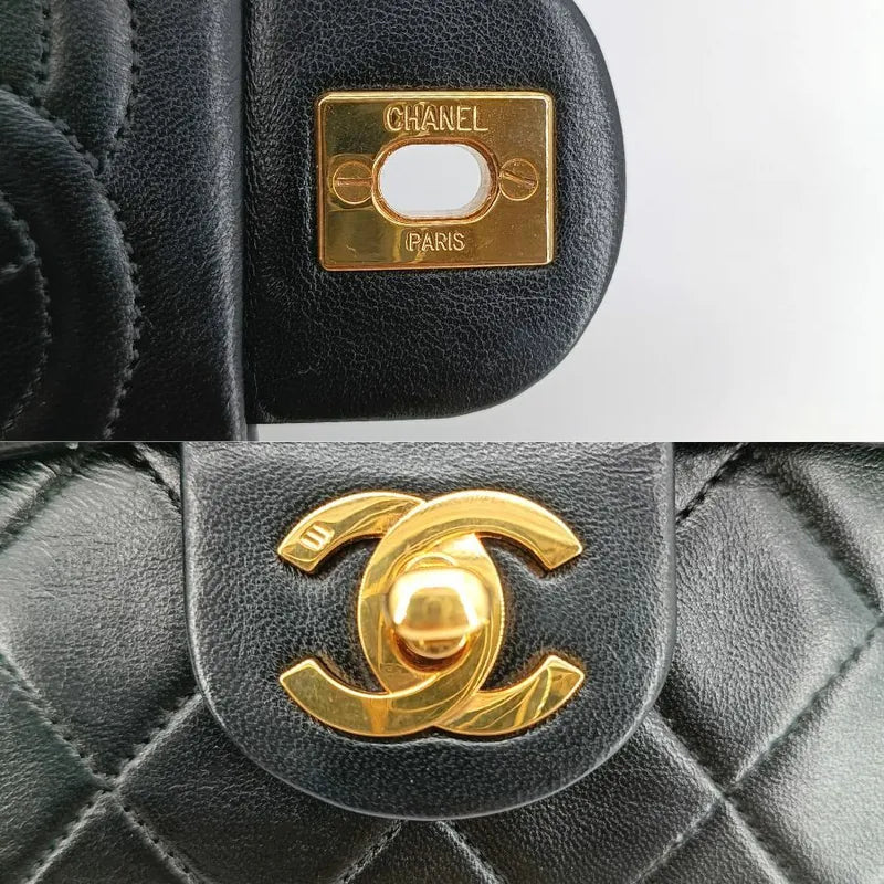 c330-chanel-vintage-black-lambskin-17cm-mini-square-flap-bag