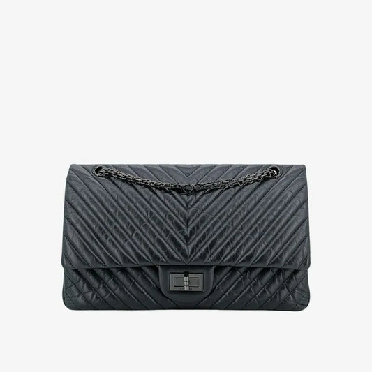 90192496-chanel-black-calfskin-255-flap-bag