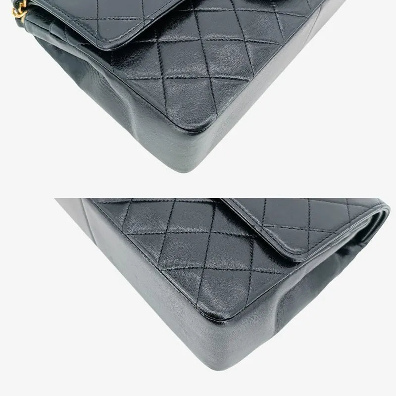 jt579-chanel-vintage-black-lambskin-quilted-flap-bag