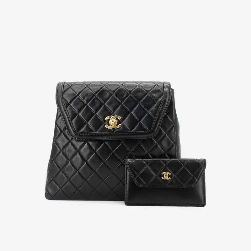 jq932-chanel-vintage-black-lambskin-trapezoid-flap-bag