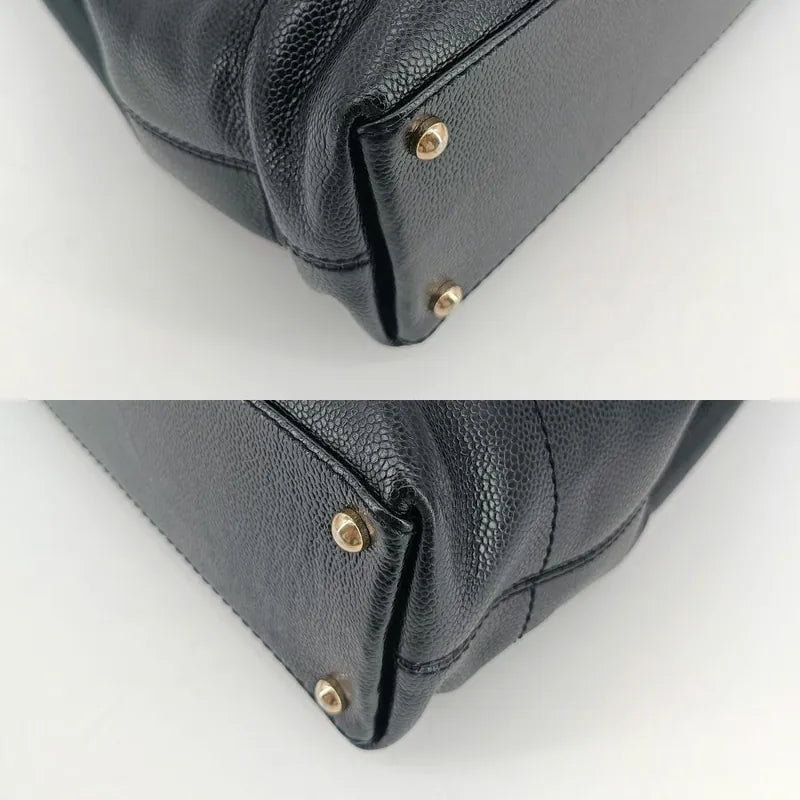 jah184-chanel-vintage-black-caviar-leather-tote-bag