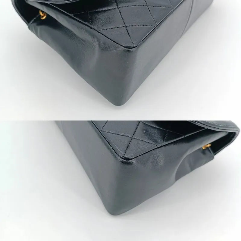 jr799-chanel-vintage-black-lambskin-quilted-flap-bag