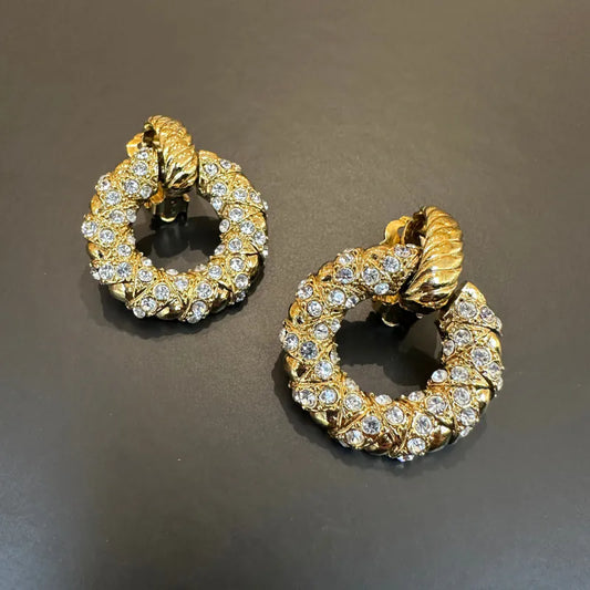 jy332-ysl-vintage-gold-plated-clip-on-earrings