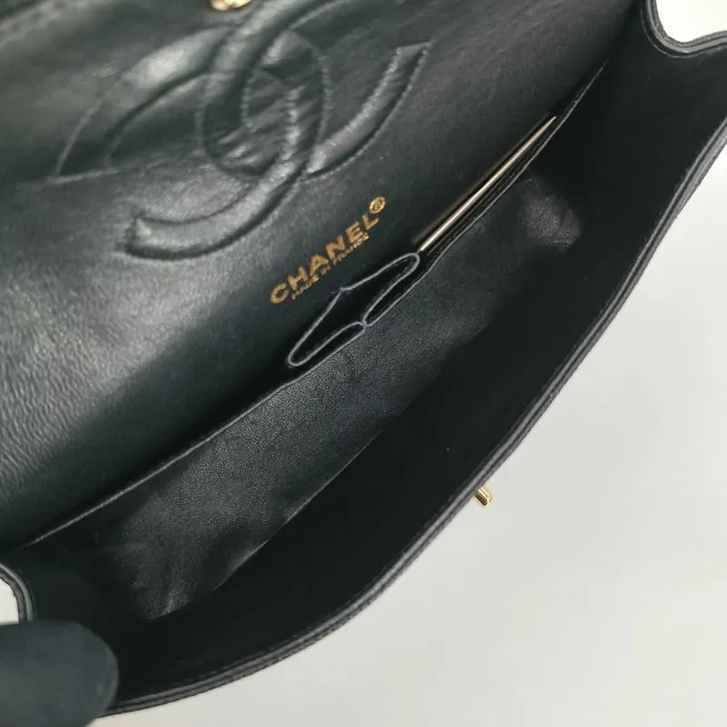 c398-chanel-vintage-black-caviar-leather-25cm-classic-flap-bag