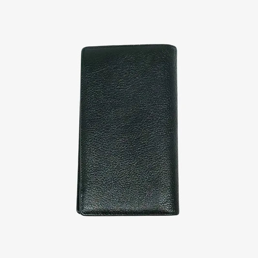 jw335-chanel-vintage-black-caviar-leather-long-wallet