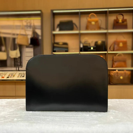 jw629-salvatore-ferragamo-vintage-black-box-leather-shoulder-bag