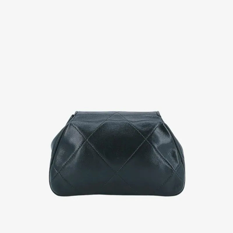 ra494-chanel-vintage-dark-green-lambskin-quilted-flap-bag
