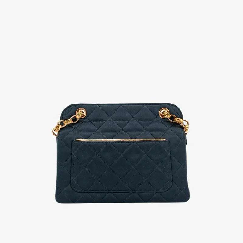 ra381-chanel-vintage-black-satin-lambskin-gold-chain-flap-bag