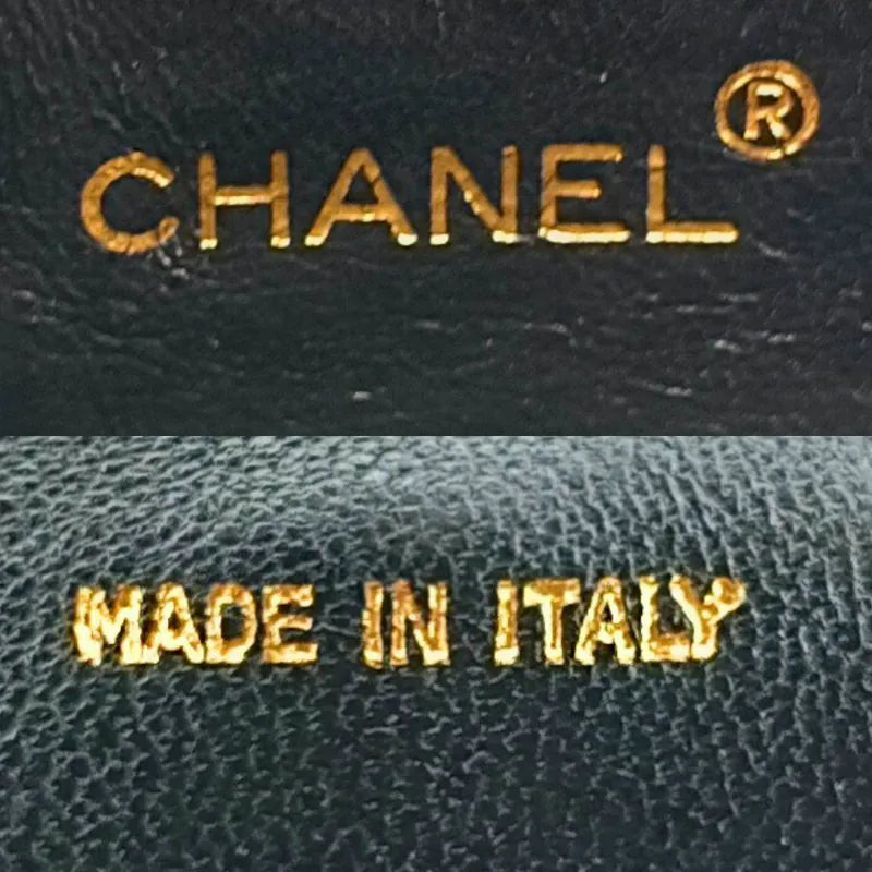 jah144-chanel-vintage-black-lambskin-octagonal-flap-bag