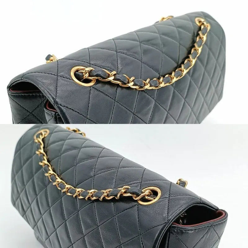 js552-chanel-vintage-black-lambskin-27cm-classic-flap-bag