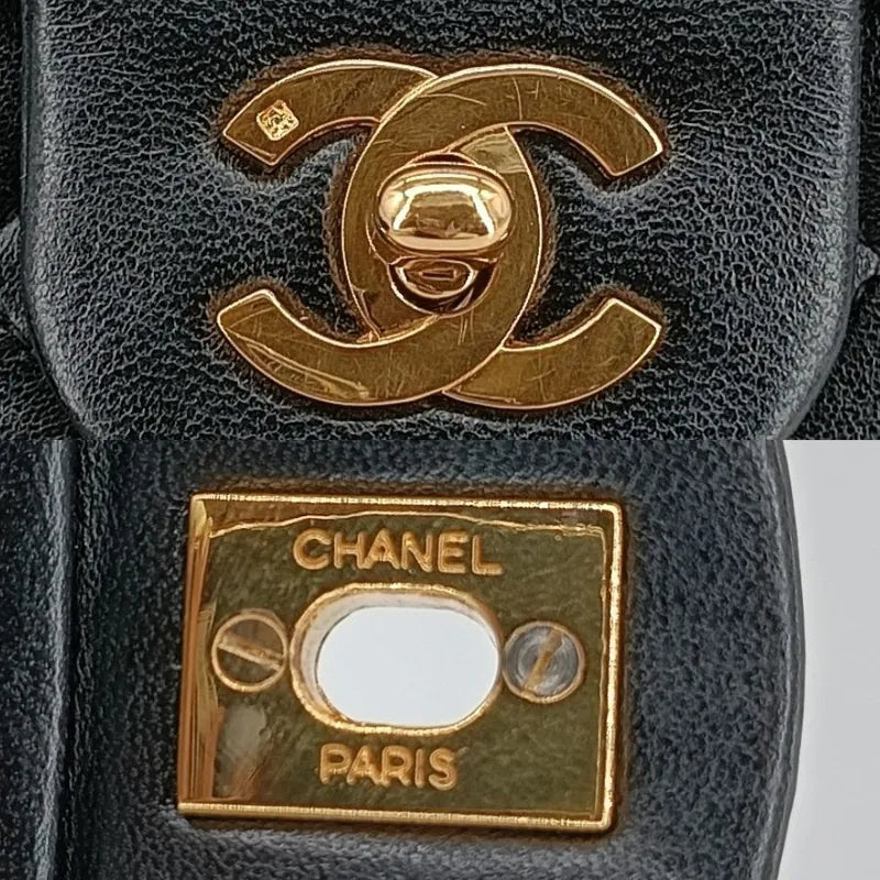 c380-chanel-vintage-black-lambskin-23cm-classic-flap-bag