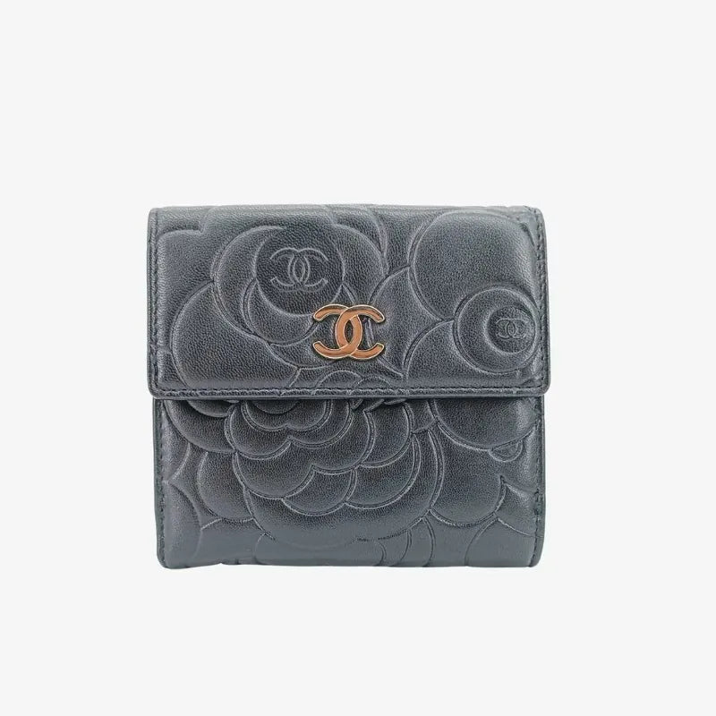 jt205-chanel-black-lambskin-camellia-wallet