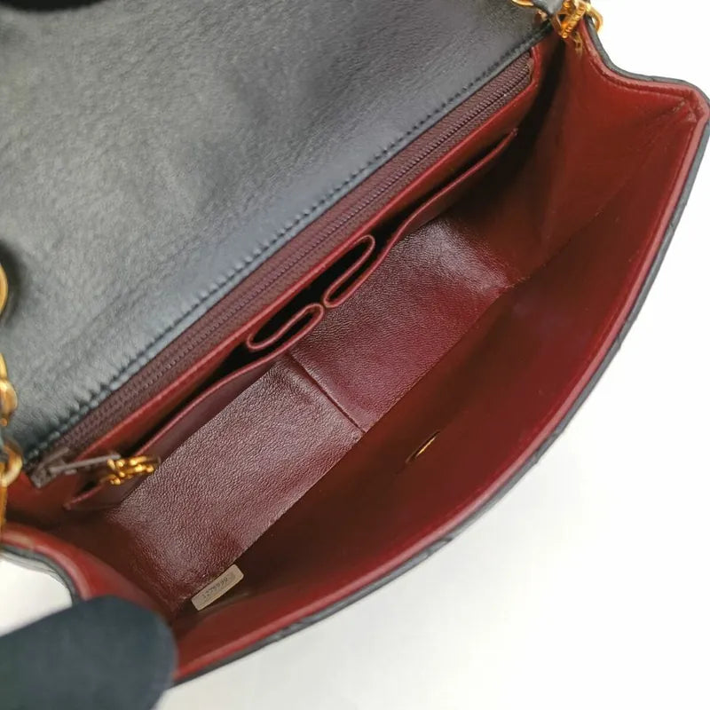 jt584-chanel-vintage-black-lambskin-20cm-mini-square-flap-bag