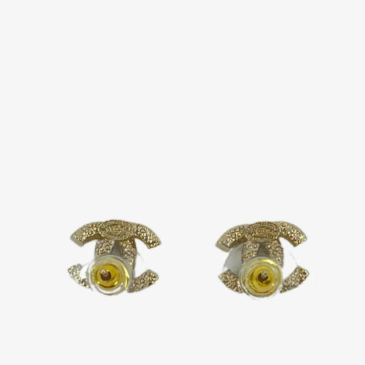 jt409-chanel-coco-mark-rhinestone-gold-vintage-earring