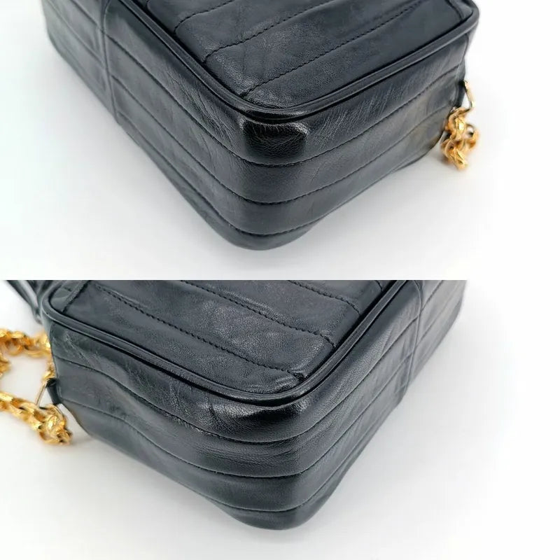 js390-chanel-vintage-black-lambskin-tassels-gold-chain-camera-bag