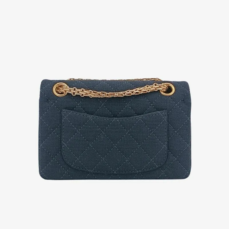 90208130-chanel-vintage-black-cotton-255-flap-bag