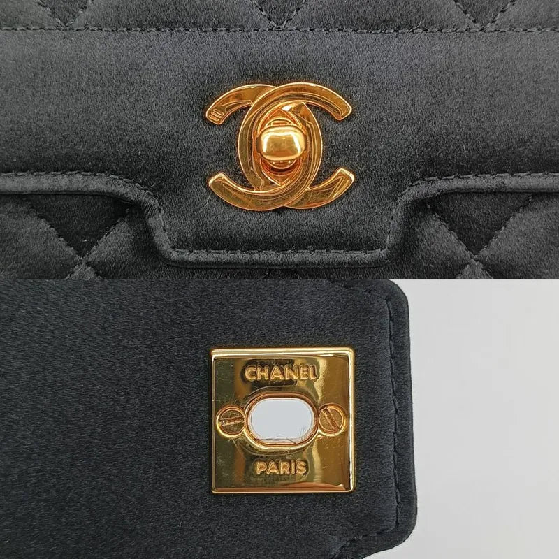 c455-chanel-vintage-black-satin-gold-chain-mini-flap-bag