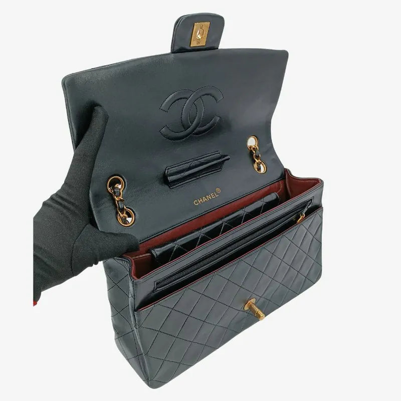 c508-chanel-vintage-black-lambskin-27cm-classic-flap-bag