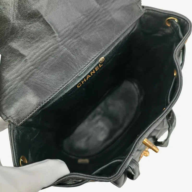 jah128-chanel-vintage-black-lambskin-duma-backpack