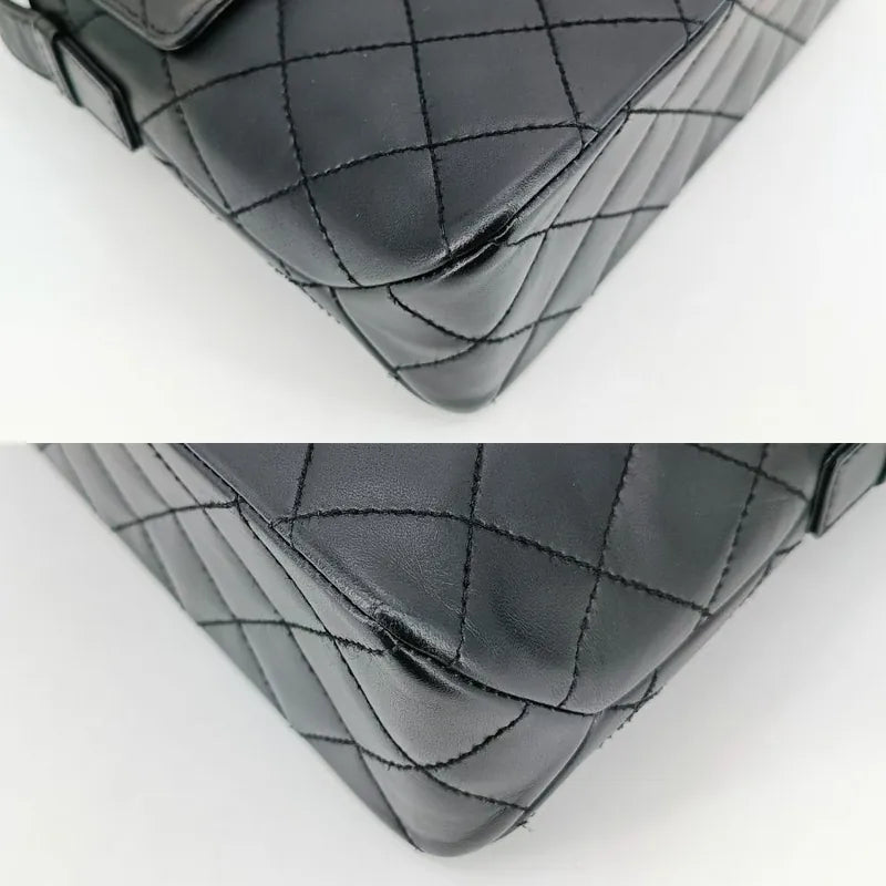 c384-chanel-vintage-black-lambskin-quilted-flap-bag