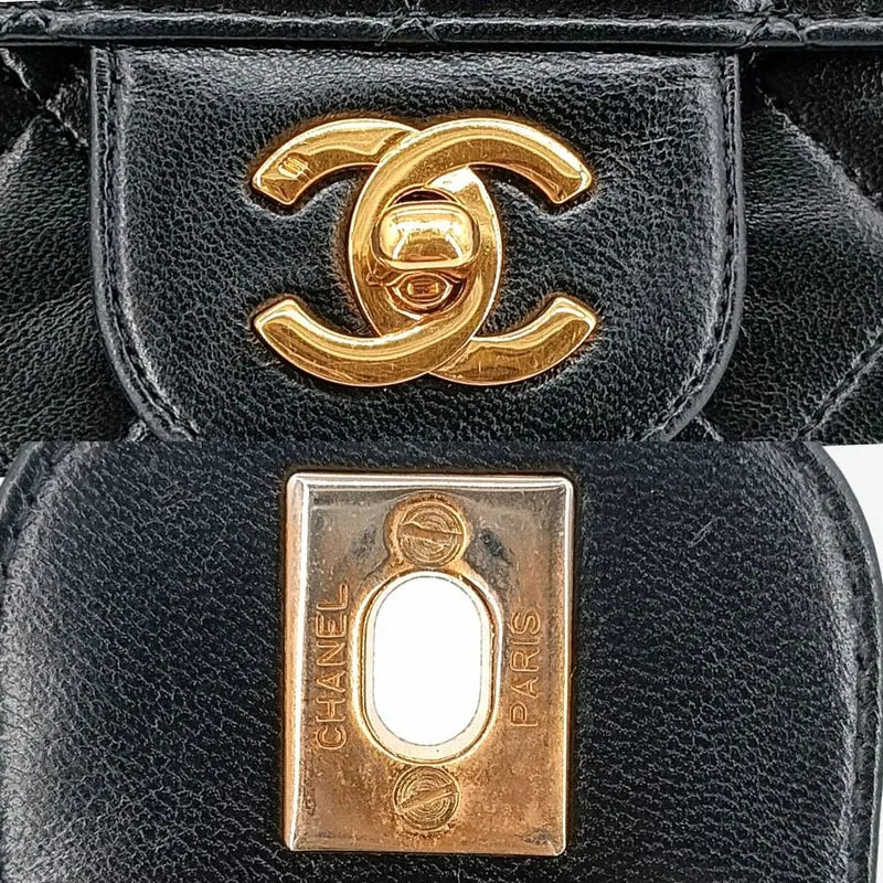 jt579-chanel-vintage-black-lambskin-quilted-flap-bag