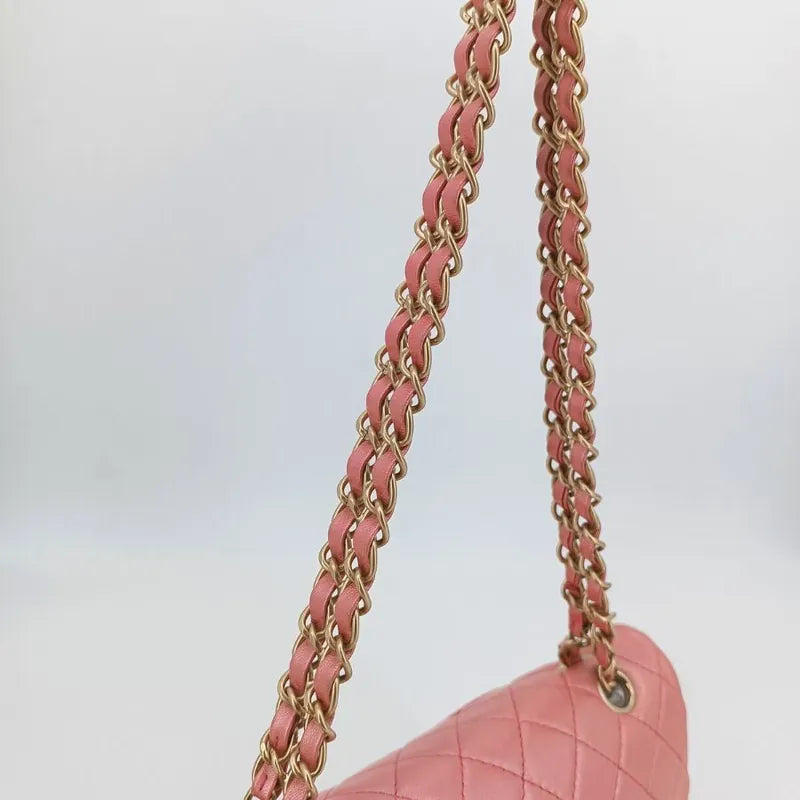 c430-chanel-vintage-pink-lambskin-crystal-embellished-flap-bag