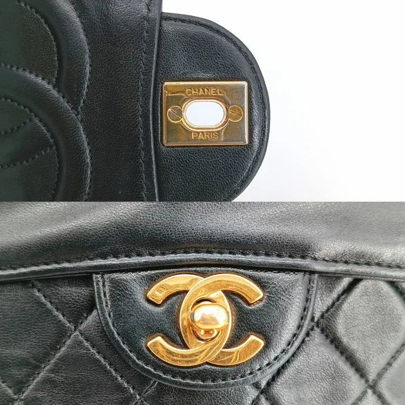 jr345-chanel-vintage-black-lambskin-quilted-flap-bag