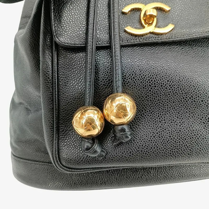 ra292-chanel-vintage-black-caviar-leather-gold-ball-bucket-bag