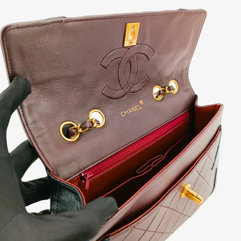 rb876-chanel-vintage-bicolor-burgundy-black-lambskin-flap-bag