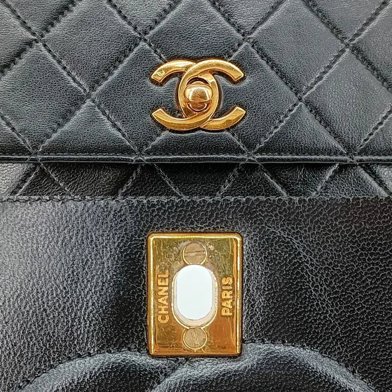 ra088-chanel-vintage-black-lambskin-quilted-flap-bag