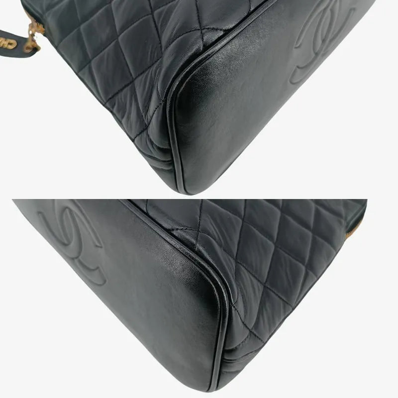 jt946-chanel-vintage-black-lambskin-quilted-tote-bag