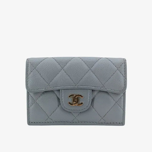 ra078-chanel-grey-caviar-leather-classic-small-flap-wallet