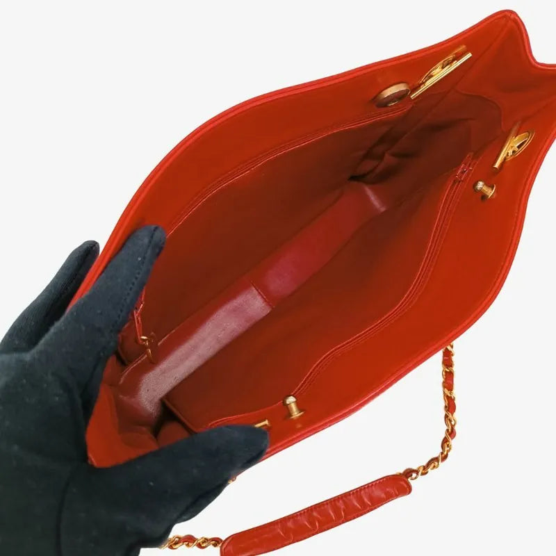 jt152-chanel-vintage-red-lambskin-quilted-tote-bag