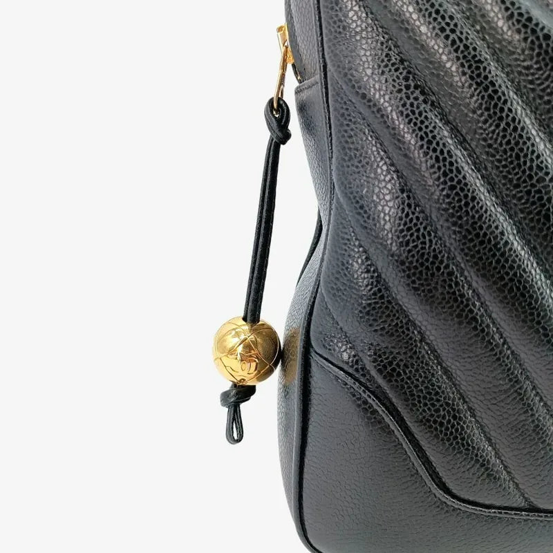 jah137-chanel-vintage-black-caviar-leather-chevron-handbag