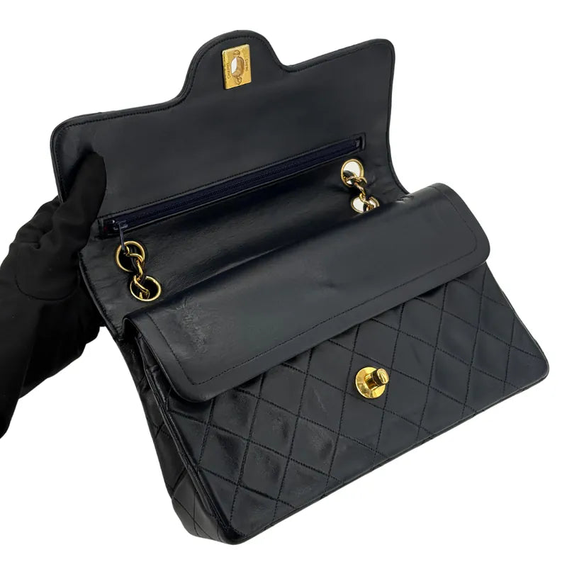 c563-chanel-vintage-navy-lambskin-quilted-flap-bag