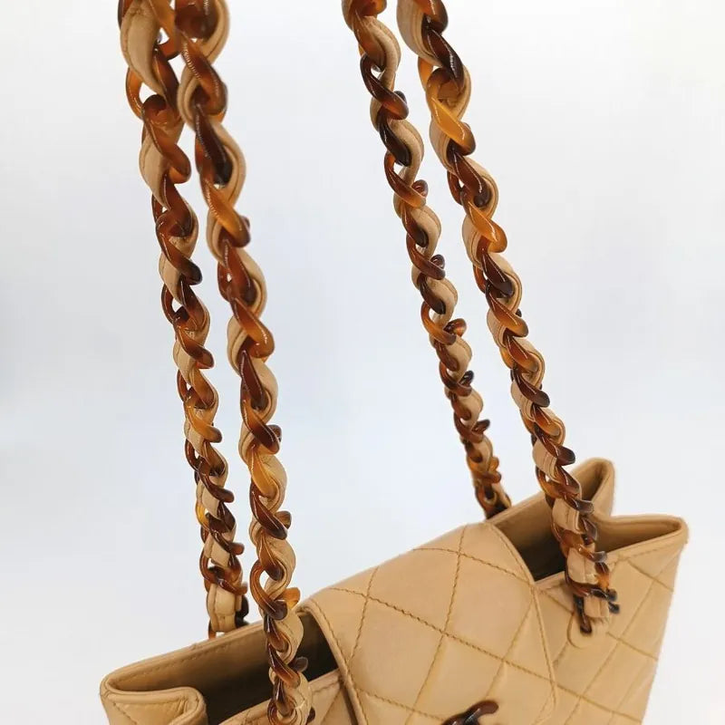 js532-chanel-vintage-beige-lambskin-quilted-tortoiseshell-tote-bag